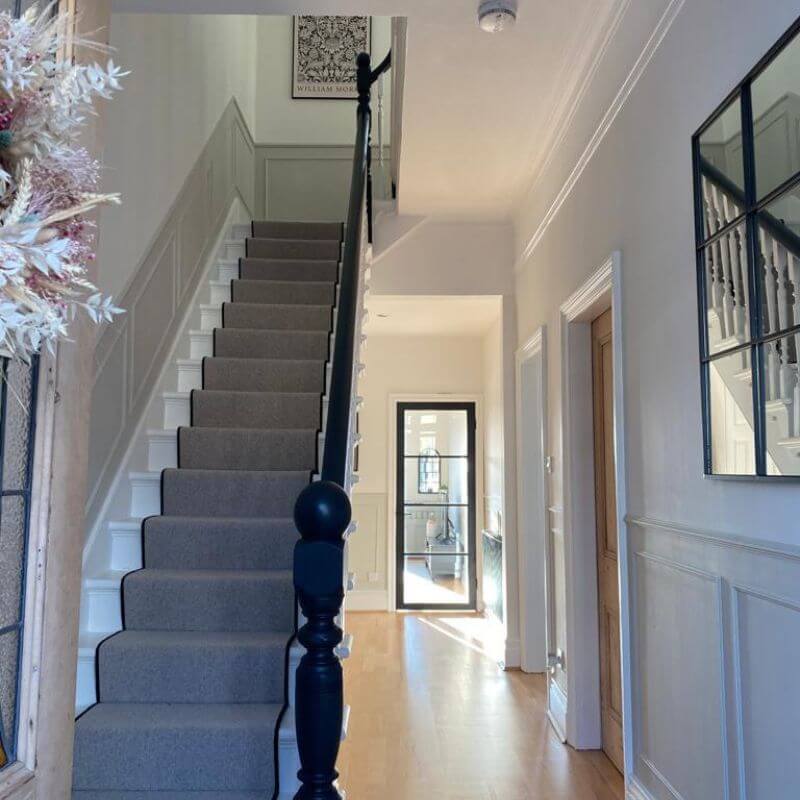 Light Blue Stairway Domestic Painting Services